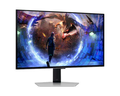Samsung Odyssey OLED G6 (FG602) 27" Flat Monitor 2K (2560 x 1440) 500Hz, 0.03ms(GTG), Quantum Dot, HDR10+, 99% DCI Coverage, 10Bit, HDMI 2.1, Core Sync, G-Sync Compatible w/ Sleek Metal Design & Ergonomic Stand