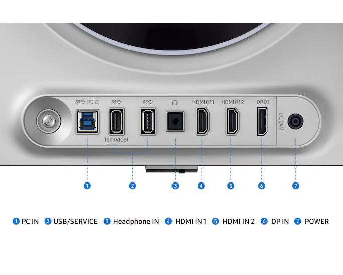 Samsung Odyssey OLED G6 (FG602) 27" Flat Monitor 2K (2560 x 1440) 500Hz, 0.03ms(GTG), Quantum Dot, HDR10+, 99% DCI Coverage, 10Bit, HDMI 2.1, Core Sync, G-Sync Compatible w/ Sleek Metal Design & Ergonomic Stand
