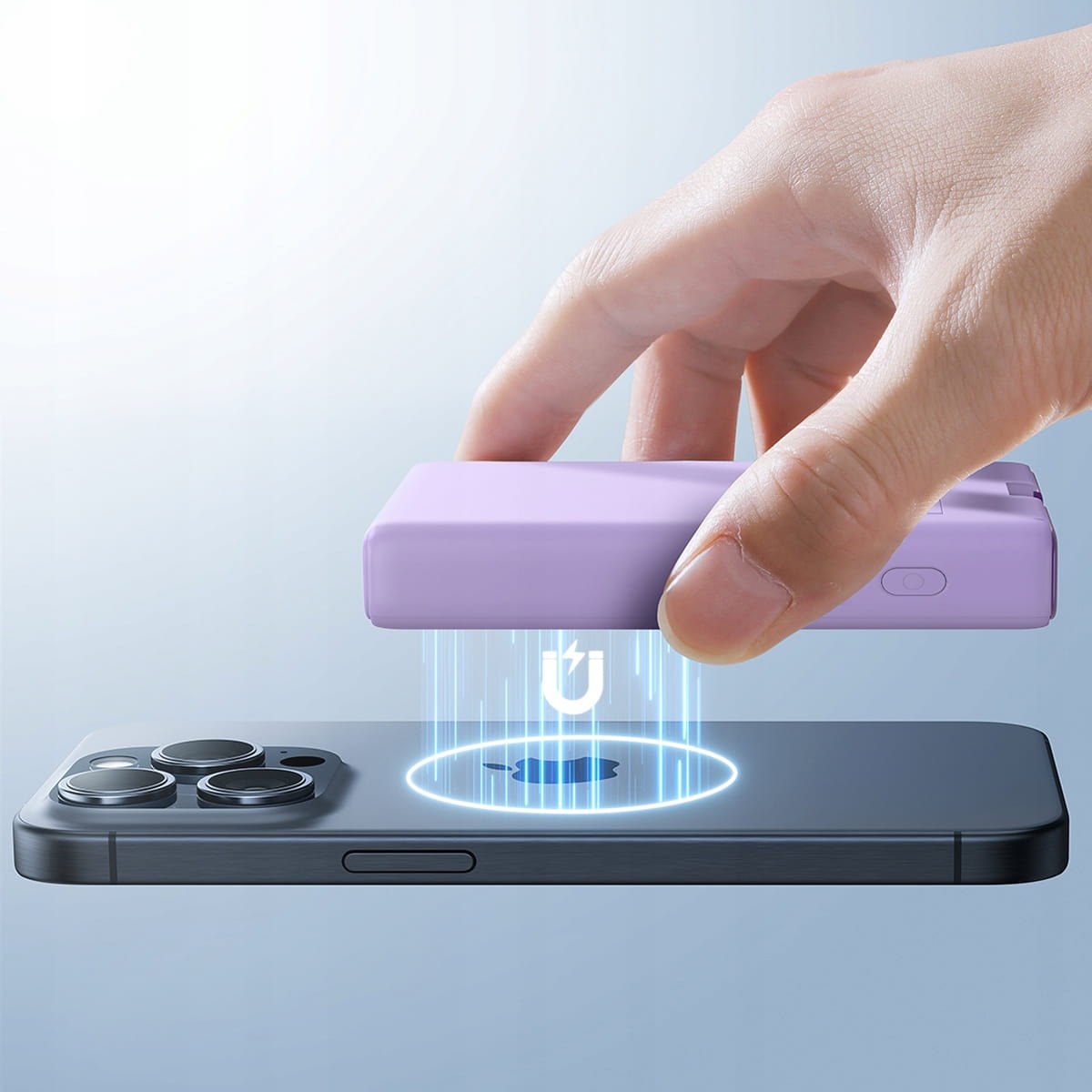 JOYROOM JR-PBM01 20W Magnetic Wireless Power Bank with Built-in Cable&Kickstand 10000mAh