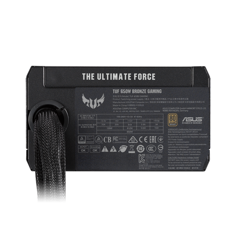 ASUS TUF Gaming 650W 80 PLUS BRONZE Certified Power Supply