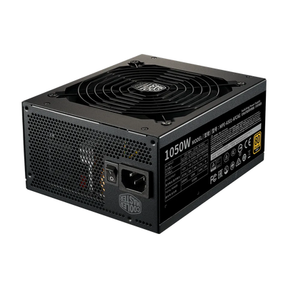 Cooler Master MWE GOLD 1050 V2 (ATX 3.0) 1050W 80 Plus Gold Fully Modular Power Supply w/ (12VHPWR) PCIE 5.0 Connector