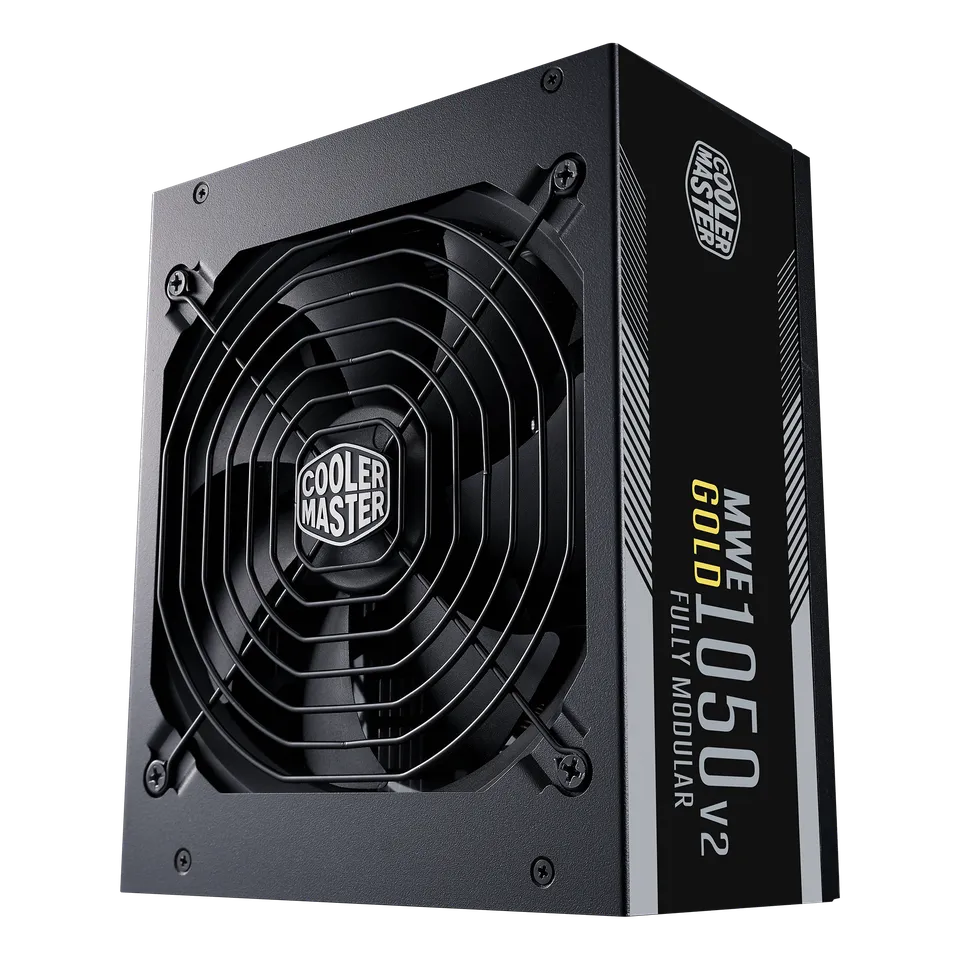 Cooler Master MWE GOLD 1050 V2 (ATX 3.0) 1050W 80 Plus Gold Fully Modular Power Supply w/ (12VHPWR) PCIE 5.0 Connector
