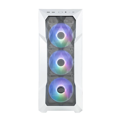 COOLER MASTER MASTERBOX TD500 MESH V2 (White) ARGB Mid Tower Tempered Glass Gaming Case w/ 3 x120mm ARGB Fan & USB Type C
