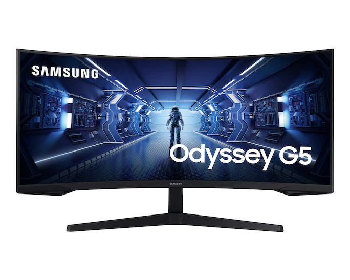 SAMSUNG 34" Odyssey G5 UWQHD (3440 X 1440) VA, HDR10 Gaming Monitor with 1000R Curved Screen, 165Hz, 1ms, FreeSync Premium