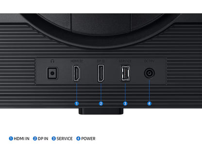 Samsung Odyssey G5 2024 (DG502), 27" Flat Monitor IPS 2K (2560 x 1440) 180Hz 1ms(GTG), DisplayHDR 400, 99% sRGB, 8 Bit, AMD FreeSync w/ Ergonomic Stand