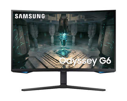 Samsung Odyssey G6 (BG650) Smart Tizen 27" Curved Monitor VA 2K (2560 x 1440) 240Hz 1ms(GTG), HDR600, 95% DCI Coverage, 10Bit, HDMI 2.1, FreeSync w/ Speakers & Ergonomic Stand