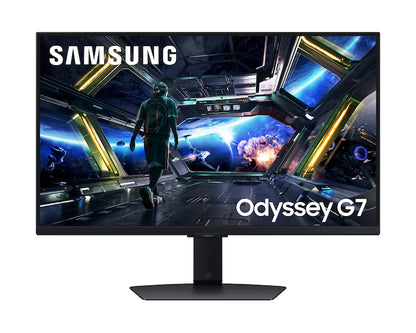 Samsung Odyssey G7 (2025) Smart Tizen (DG702) 32" Flat Monitor Fast IPS 4K UHD 144Hz 1ms(GTG), 10Bit, HDR10+, 99% sRGB, HDMI 2.1, FreeSync Premium w/ NQM AI Processor, New Design, Core Sync, Ergonomic Stand & Speakers