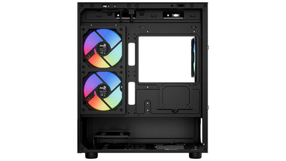 AeroCool Viewport-Mini ARGB Stylish w/ Panoramic View mATX Mini Tower Tempered Glass Gaming Case w/ 3X120mm ARGB Fans