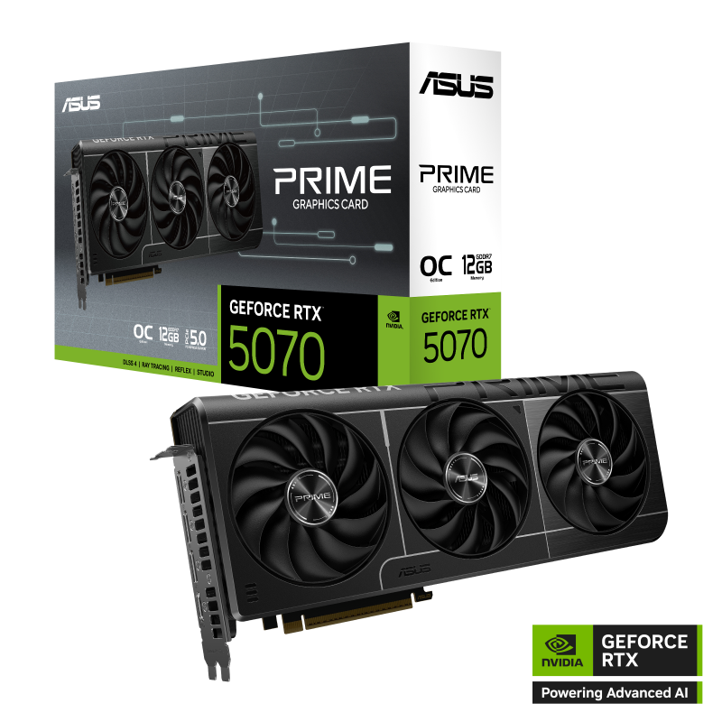 ASUS PRIME GeForce RTX™ 5070 12GB GDDR7 OC Edition GPU