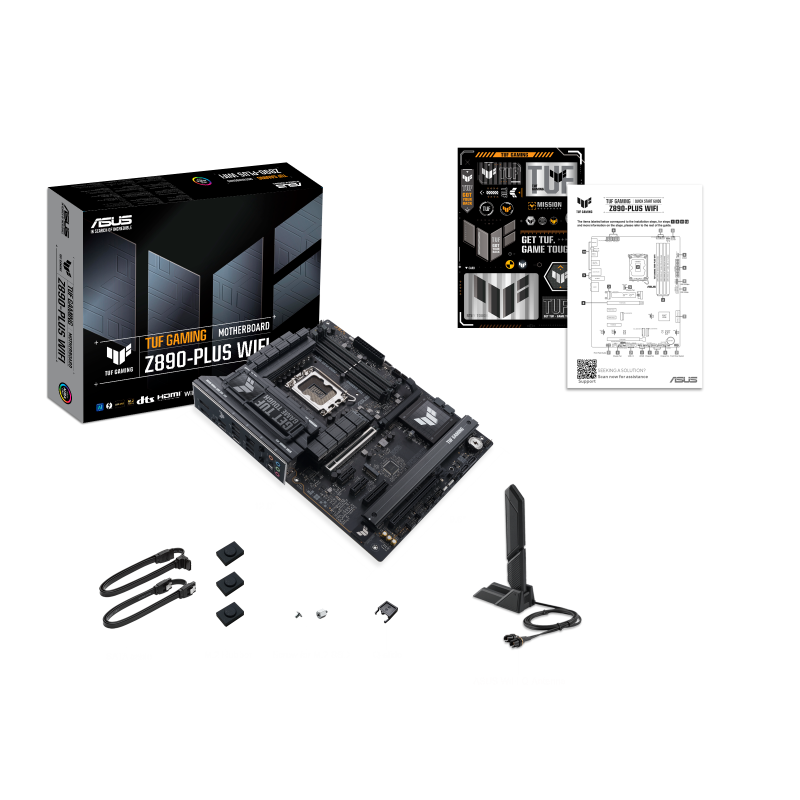 ASUS TUF GAMING Z890-PLUS WIFI (Wi-Fi 7), Intel Core Ultra (Series 2), LGA 1851/DDR5/PCIe 5.0/4xM.2 - ATX Gaming MotherBoard