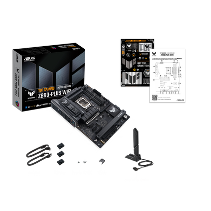 ASUS TUF GAMING Z890-PLUS WIFI (Wi-Fi 7), Intel Core Ultra (Series 2), LGA 1851/DDR5/PCIe 5.0/4xM.2 - ATX Gaming MotherBoard