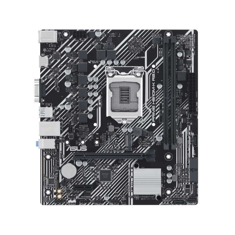ASUS PRIME H510M-K R2.0, Intel 10th 11th Series, LGA 1200/DDR4/PCIe 4.0/1xM.2 - mATX MotherBoard