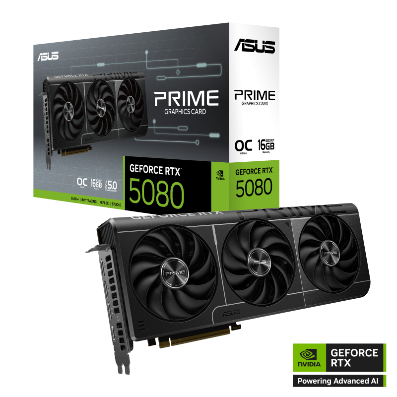ASUS PRIME GeForce RTX™ 5080 16GB GDDR7 OC Edition GPU