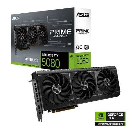 ASUS PRIME GeForce RTX™ 5080 16GB GDDR7 OC Edition GPU