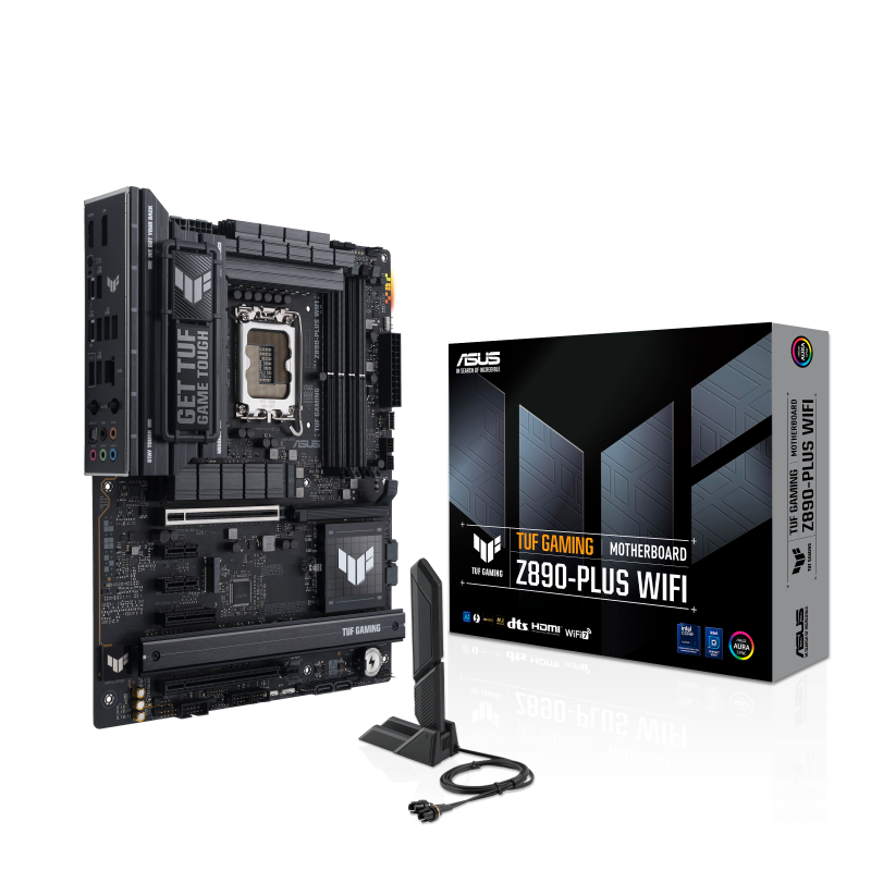 ASUS TUF GAMING Z890-PLUS WIFI (Wi-Fi 7), Intel Core Ultra (Series 2), LGA 1851/DDR5/PCIe 5.0/4xM.2 - ATX Gaming MotherBoard
