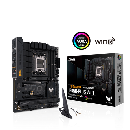 ASUS TUF GAMING B650-PLUS WIFI (Wi-Fi 6) AMD RYZEN 7000 8000 9000 Series AM5/DDR5/PCIe 4.0/3xM.2 - ATX Gaming MotherBoard
