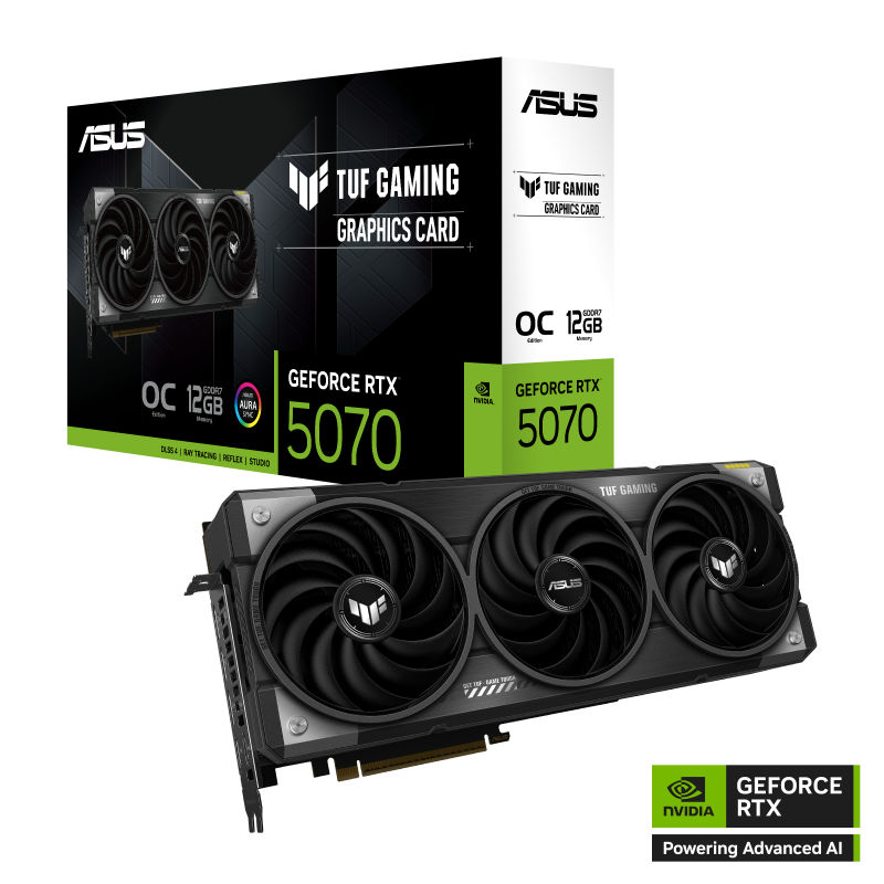 ASUS TUF Gaming GeForce RTX™ 5070 12GB GDDR7 OC Edition GPU