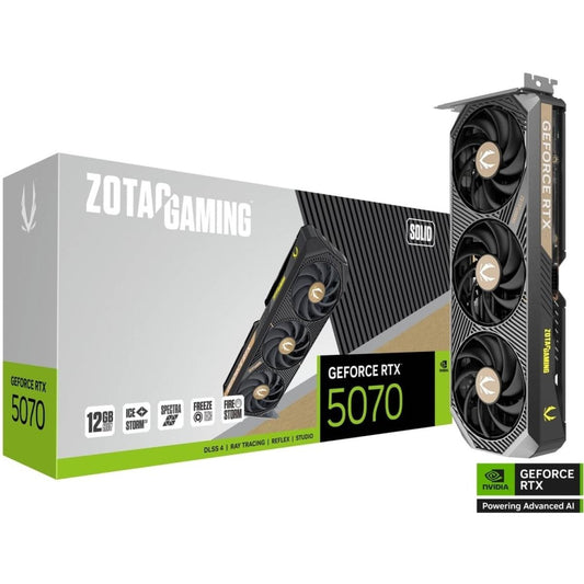 ZOTAC GAMING GeForce RTX 5070 SOLID 12GB GPU